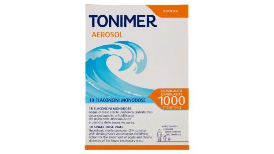 Tonimer TAerosol Flaconcini Monodose 18 x 3 ml