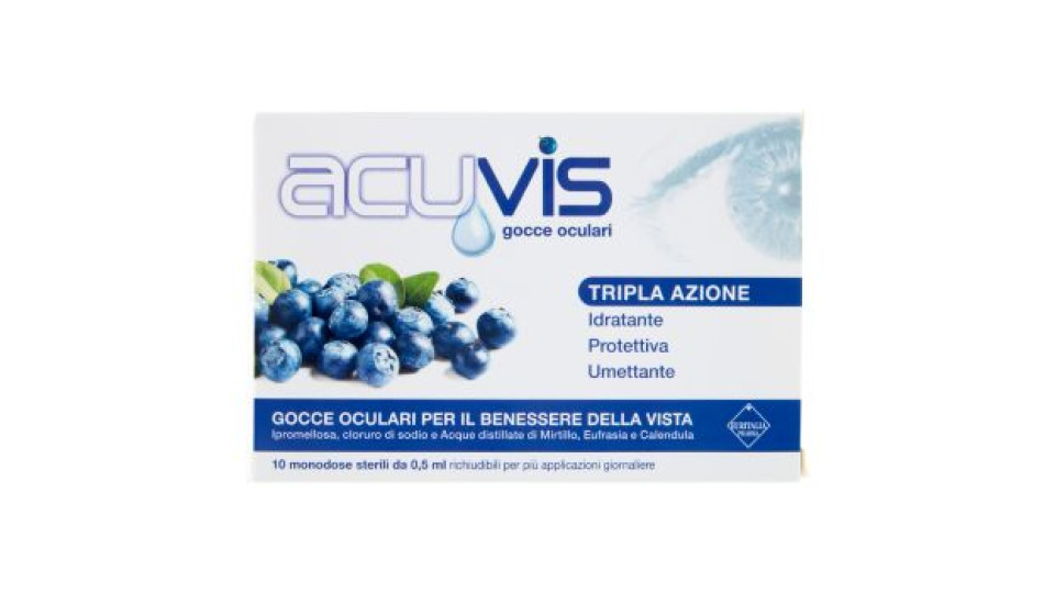 acuvis gocce oculari monodose sterili 10 x 0,5 ml