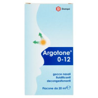 Dompé Argotone 0-12 gocce nasali fluidificanti decongestionanti 20 ml