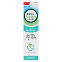 Rinazina Aquamarina Plus, Soluzione Ipertonica di Acqua di mare con Algomer complex, 125 ml