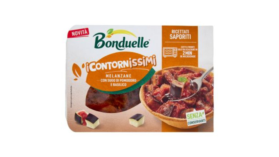 Bonduelle i Contornissimi Ricettati Saporiti Melanzane con Sugo di Pomodoro e Basilico 240 g