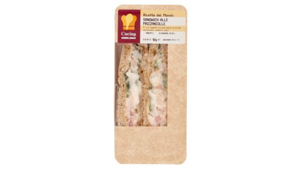 Cucina Esselunga Sandwich alle mazzancolle 160 g