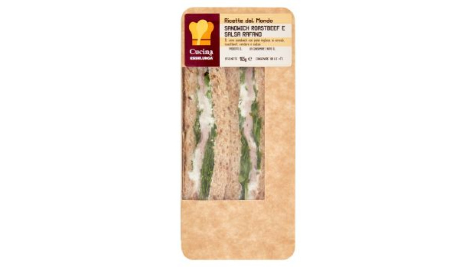 Cucina Esselunga Sandwich roastbeef e salsa rafano 165 g