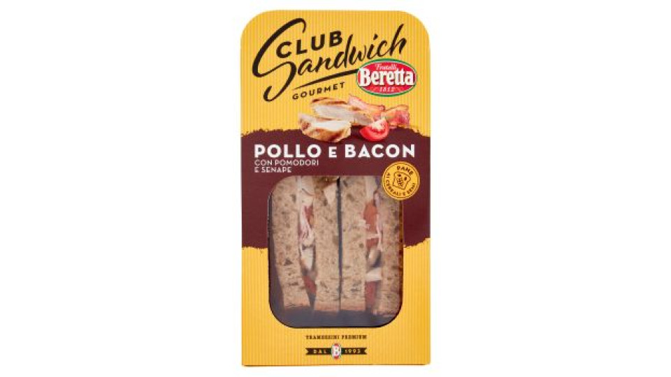 Fratelli Beretta Club Sandwich Gourmet Pollo e Bacon 160 g