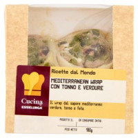 Cucina Esselunga Mediterranean wrap con tonno e verdure 180 g
