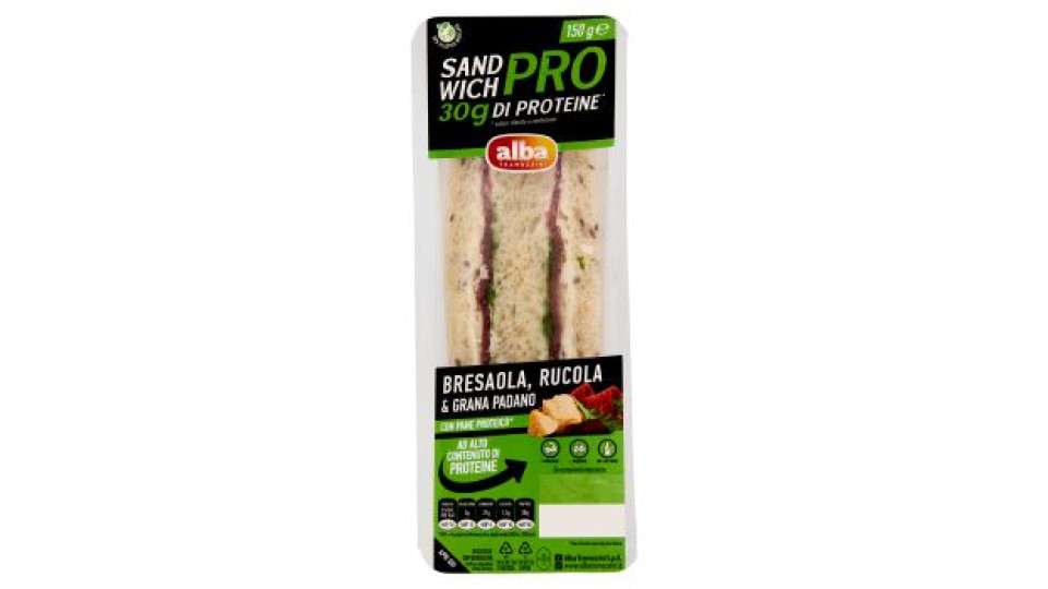 alba Tramezzini Sandwich Pro Bresaola, Rucola & Grana Padano 150 g