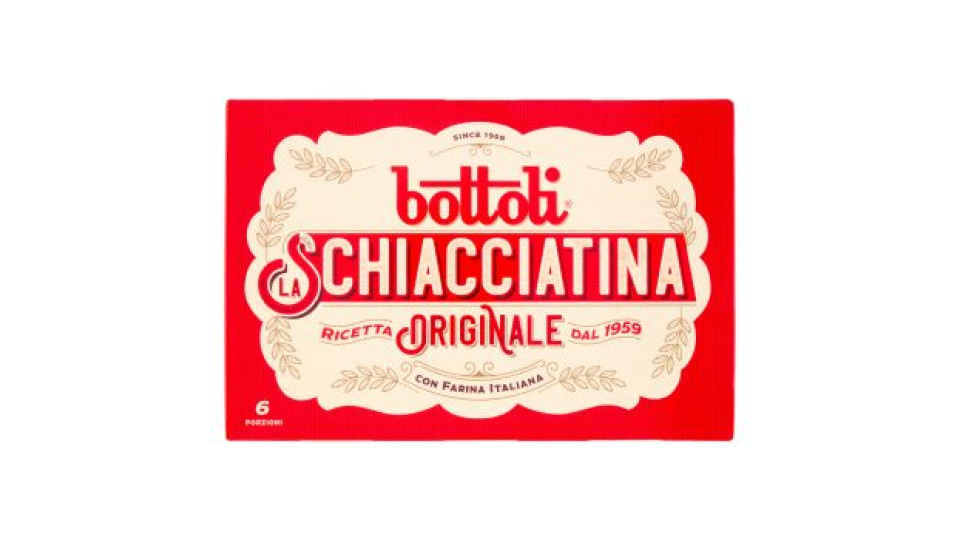 bottoli la Schiacciatina Ricetta Originale 6 x 37,5 g