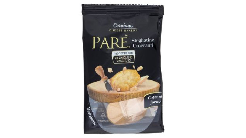 Parè Sfogliatine Croccanti con Parmigiano Reggiano Multipack 54 g