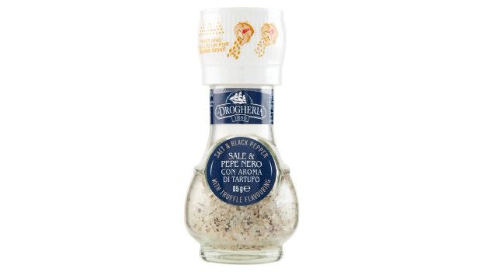 La Drogheria 1880 Sale & Pepe Nero con Aroma di Tartufo 85 g