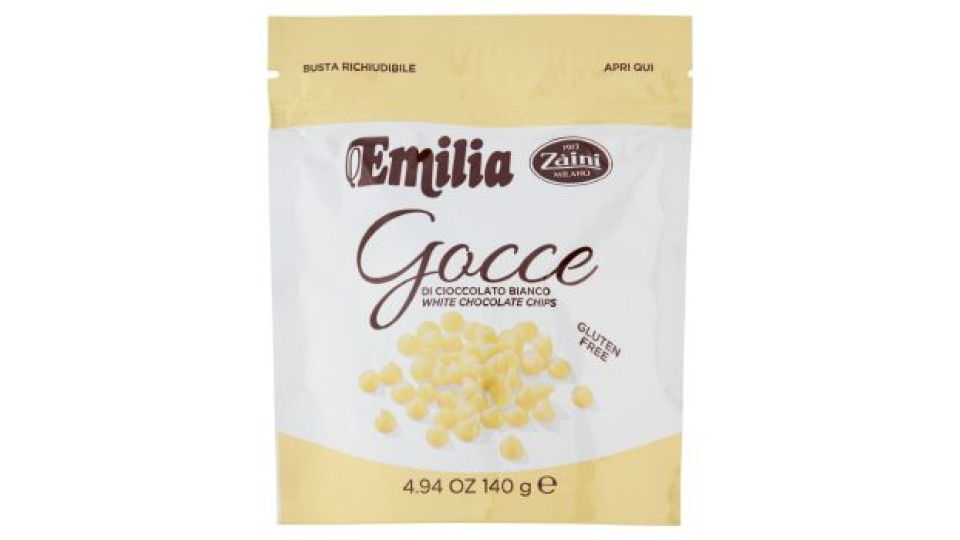 Zàini Emilia Gocce di Cioccolato Bianco 140 g