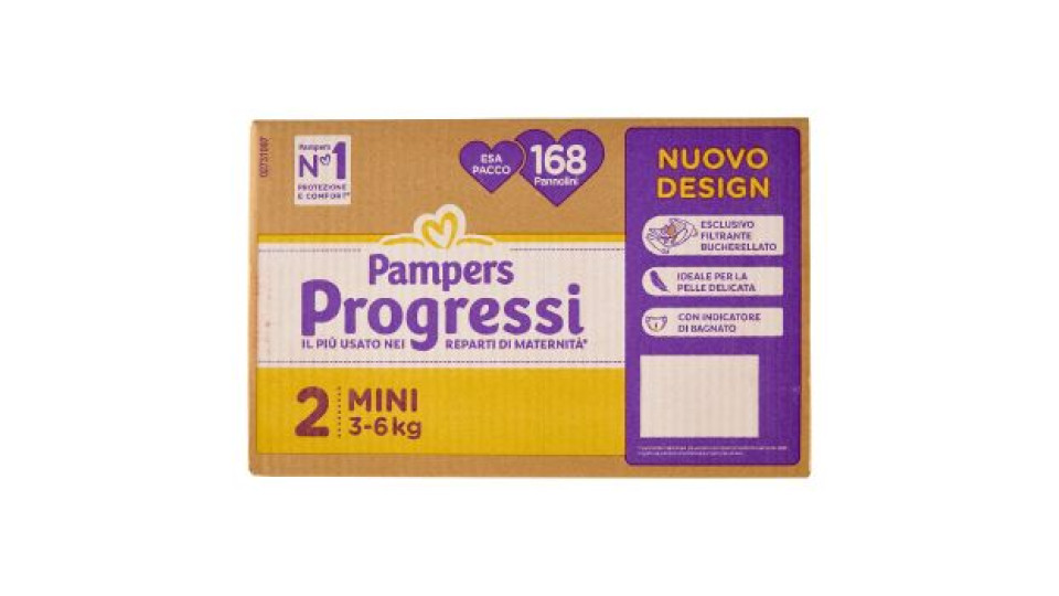 Pampers Progressi Mini 168 pz