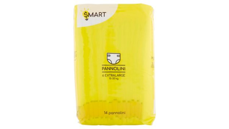 Smart Pannolini 6 extralarge 15-30 kg 14 pz