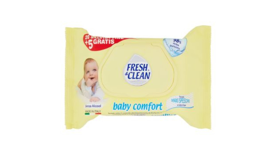 Fresh & Clean baby comfort Salviettine 25 pz