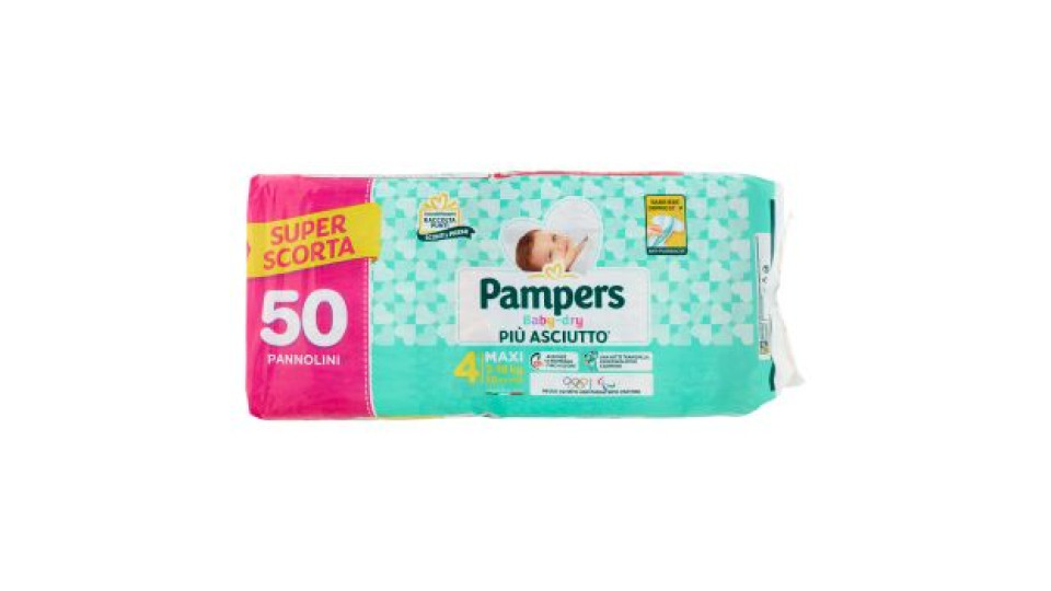 Pampers Baby-dry Maxi 50 pz