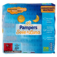 Pampers Sole e Luna Salviette 208 pz