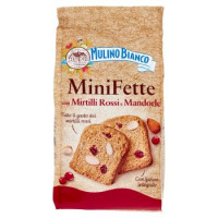 Mulino Bianco Mini Fette Biscottate con Mirtilli Rossi e Mandorle 90g