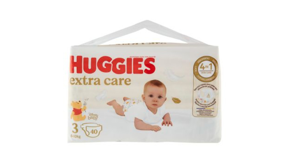 Huggies extra care Pannolini 6-10 Kg 40 pz