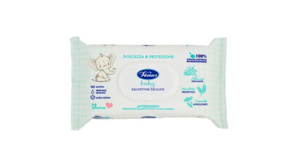 Venus Baby Salviettine Delicate 72 pz