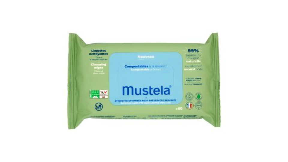 Mustela Cleansing wipes 60 pz
