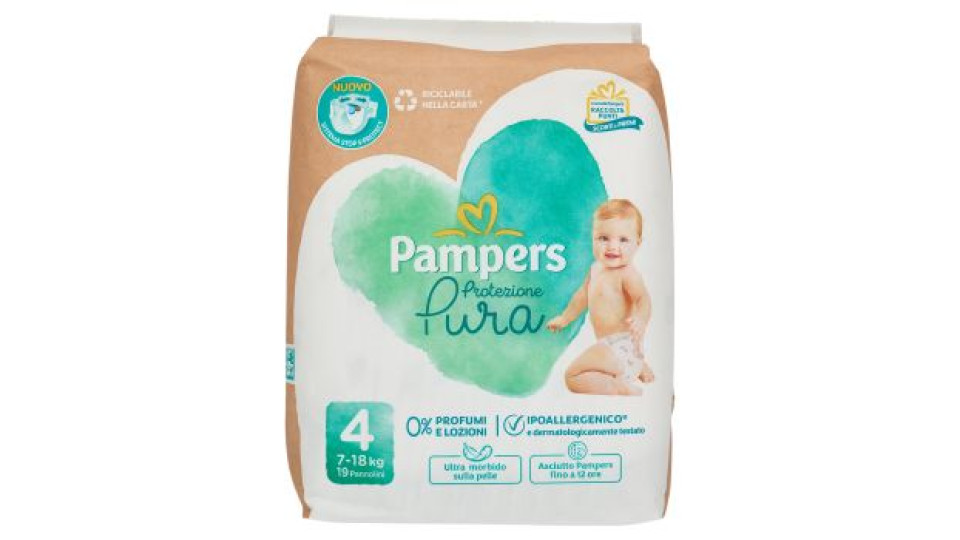 Pampers Protezione Pura 4 19 pz