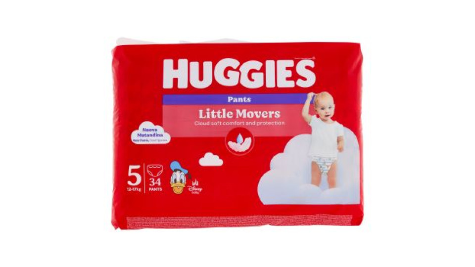 Huggies Little Movers Pants 5 12-17 Kg 34 pz