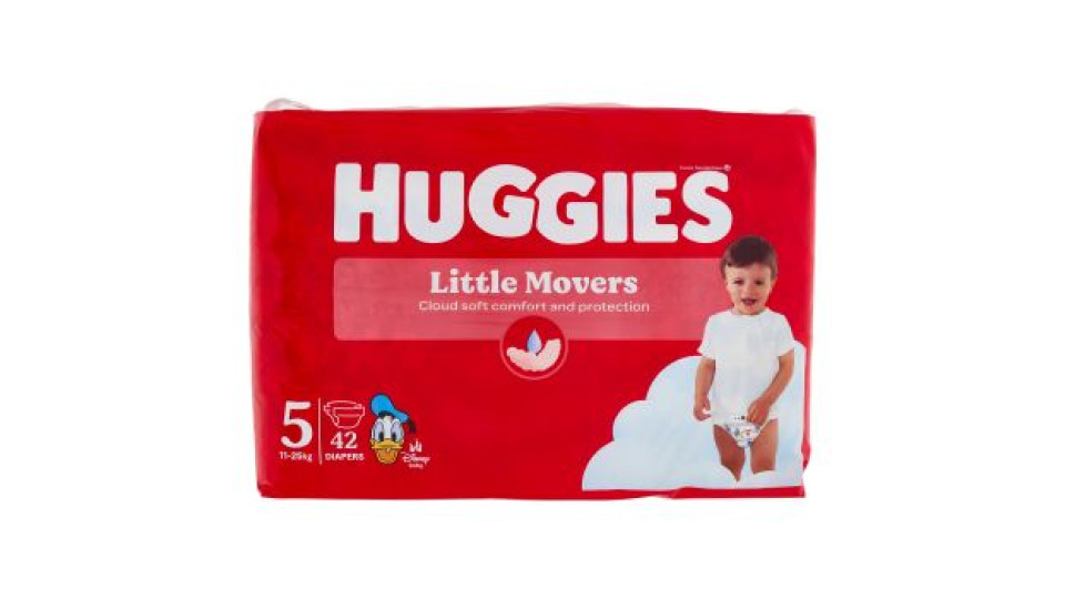 Huggies Little Movers Pannolini 5 11-25 Kg 42 pz