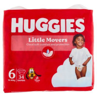 Huggies Little Movers Pannolini 6 15-30 Kg 34 pz