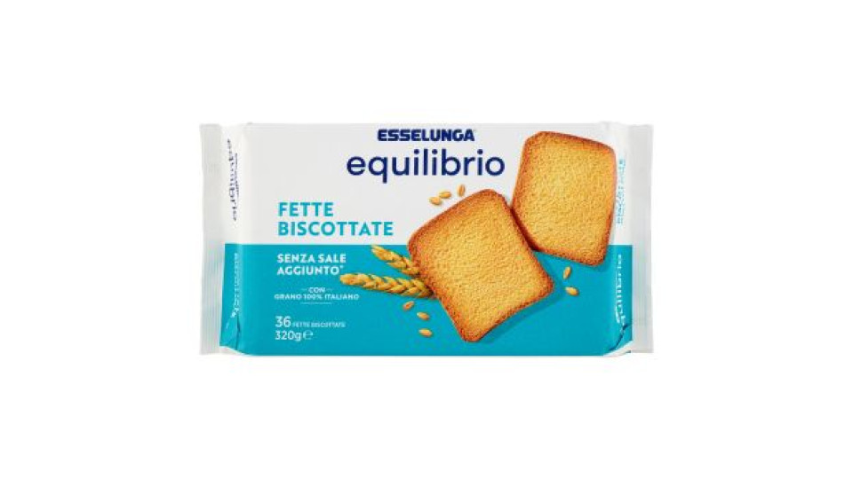 Fette biscottate senza sale aggiunto