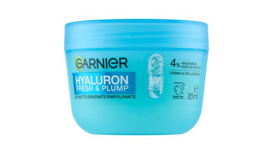Garnier Hyaluron Fresh & Plump Sorbetto Idratante Rimpolpante 85 ml