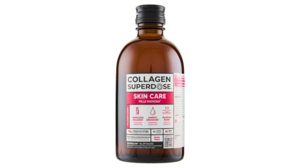 Collagen Superdose Skin Care Pelle Radiosa² Collagene da Bere Gusto Pesca 300 ml