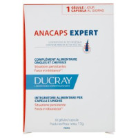 Ducray Anacaps Expert Integratore Alimentare per Capelli e Unghie 30 capsule 17 g