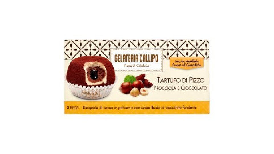 Gelateria Callipo Tartufo di Pizzo Nocciola e Cioccolato 2 x 95 g