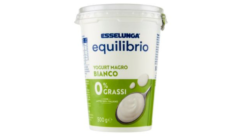 Esselunga Equilibrio Yogurt magro bianco 0% grassi 500 g