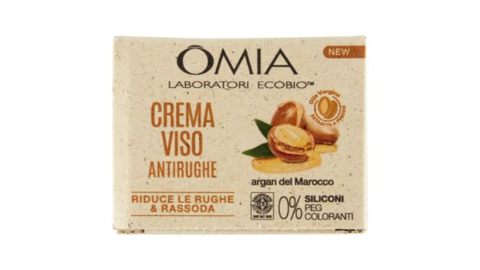 Omia Laboratori Ecobio Crema Viso Antirughe argan del Marocco 50 ml