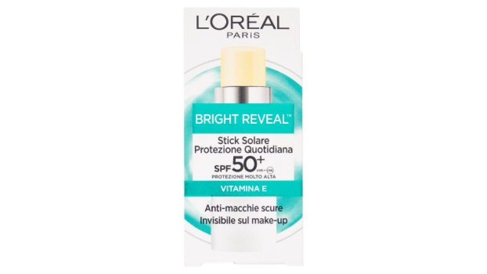 L'Oréal Paris Bright Reveal Stick Solare Protezione Quotidiana SPF 50+ 9 ml