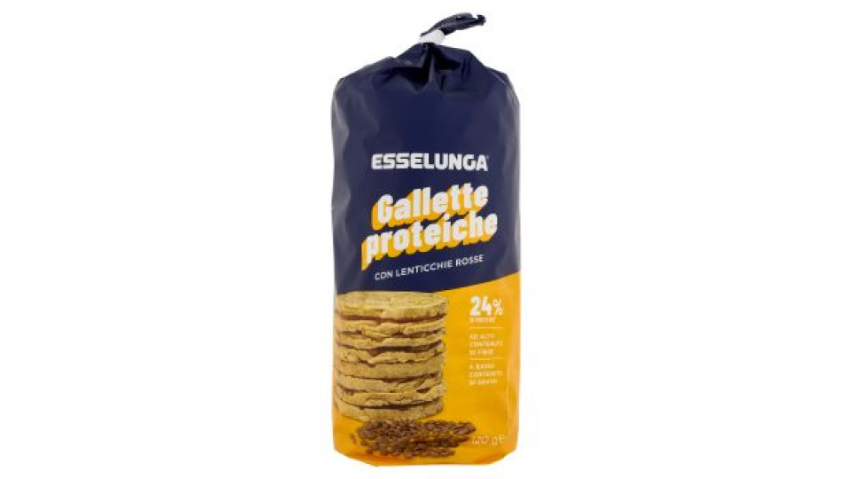 Esselunga Gallette proteiche con lenticchie rosse 120 g