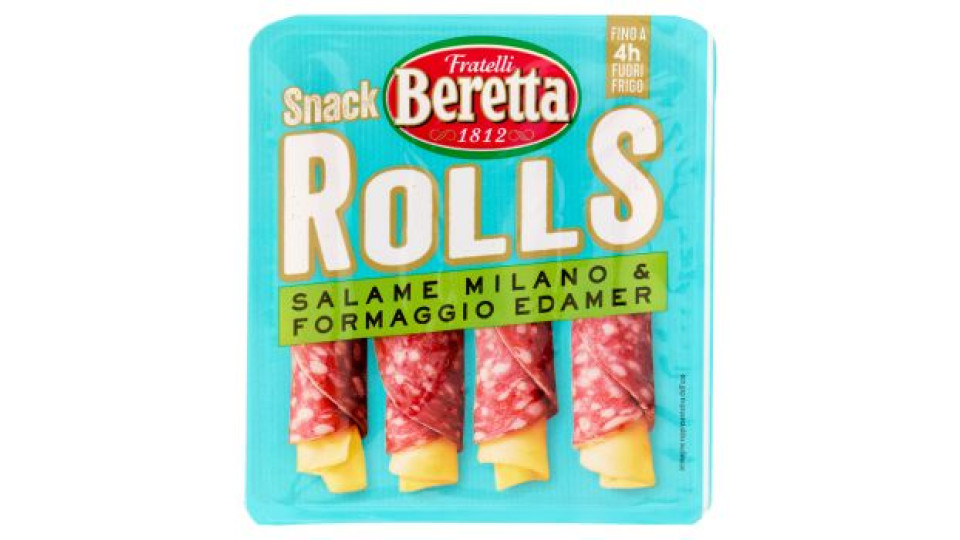 Fratelli Beretta Snack Rolls Salame Milano & Formaggio Edamer 60 g