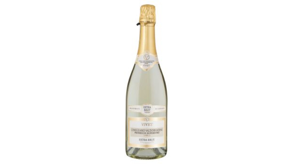 Vivet Conegliano Valdobbiadene Prosecco Superiore DOCG Extra Brut Millesimato 75 cl