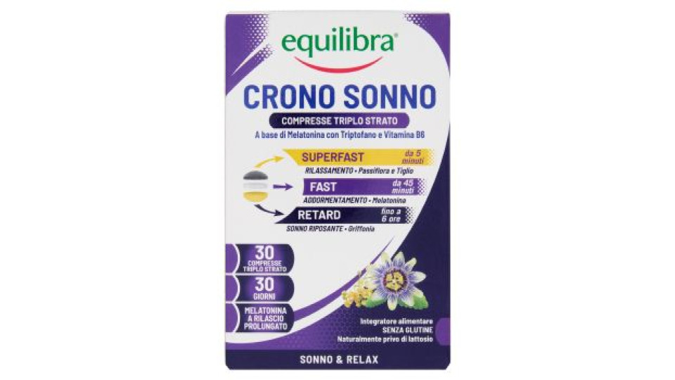 equilibra Crono Sonno Compresse Triplo Strato 30 x 0,5 g