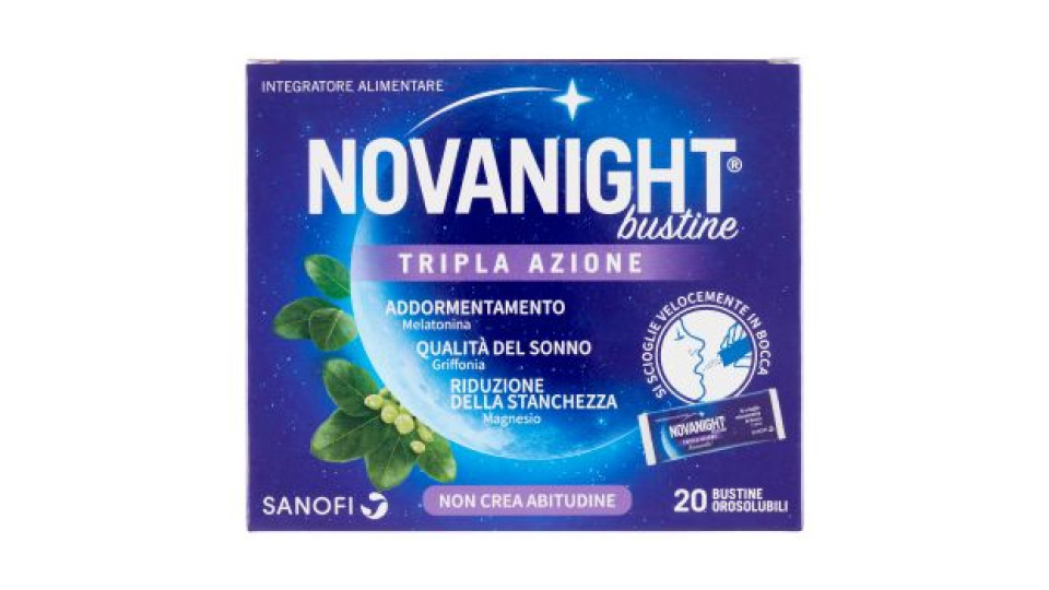 Sanofi Novanight bustine Tripla Azione 20 bustine monodose 42 g