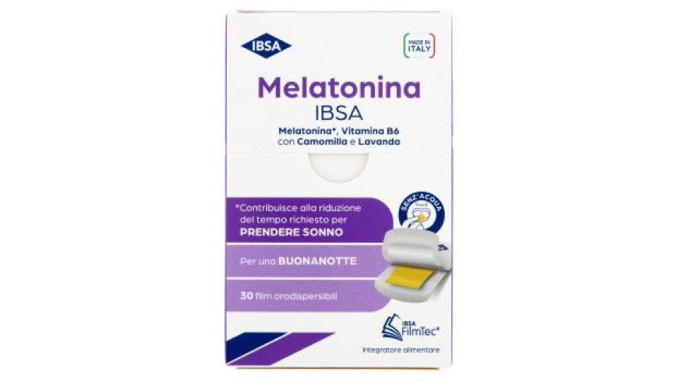Ibsa Melatonina Ibsa 30 film orodispersibili 3,71 g