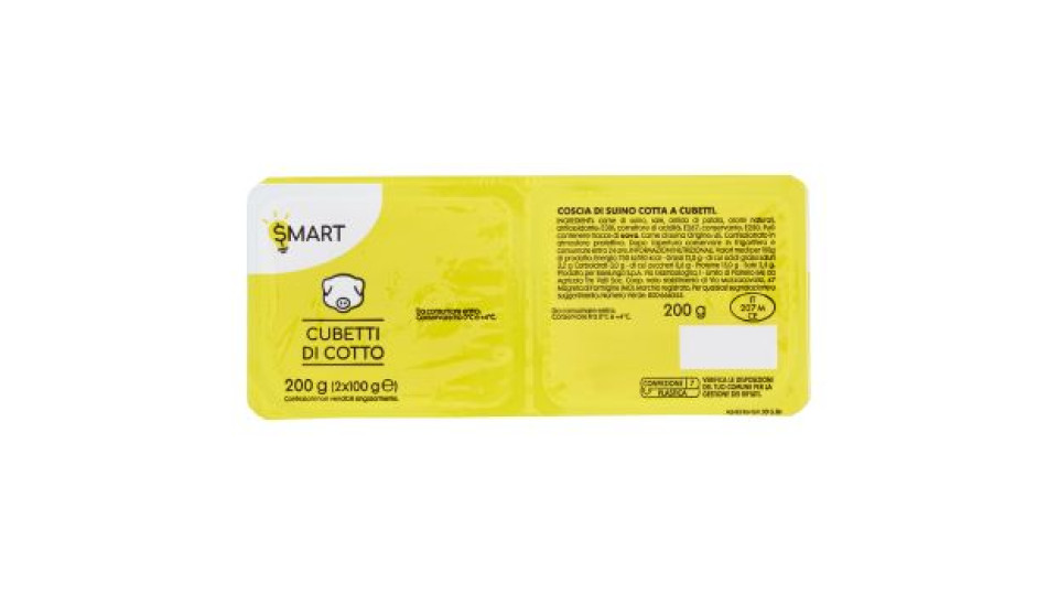 Smart Cubetti di cotto 2 x 100 g