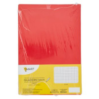 Smart, quaderni maxi 80 pagine carta da 80g/m² 5 mm colori assortiti 5 pezzi