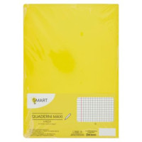 Smart, quaderni maxi 80 pagine carta da 80g/m² Q colori assortiti 5 pezzi
