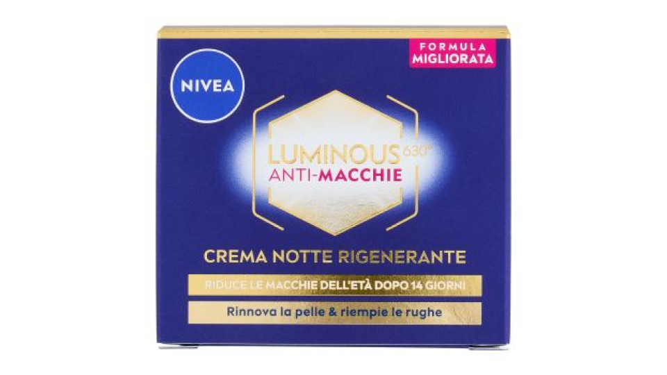 Nivea Luminous630 Anti-Macchie Crema Notte Rigenerante 50 ml