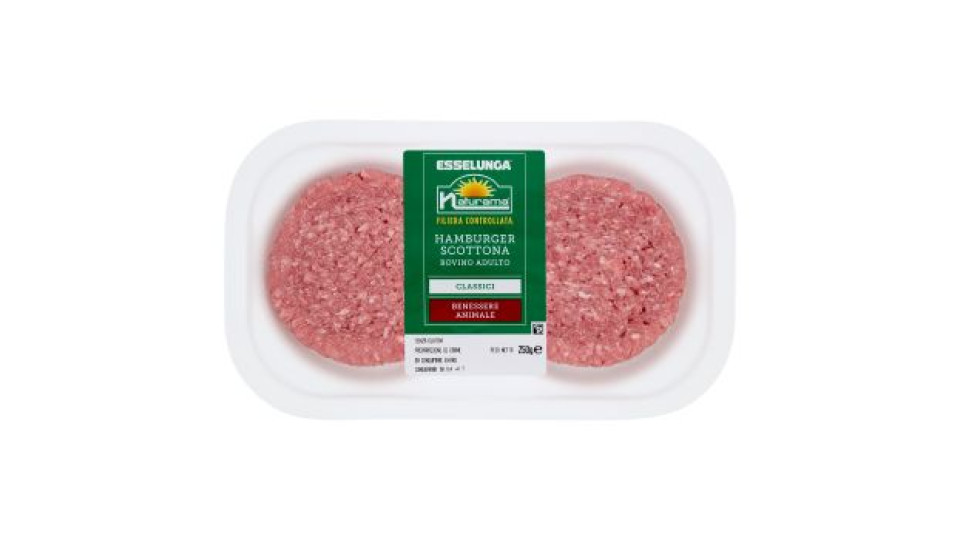 Esselunga Naturama Hamburger scottona bovino adulto classici 250 g