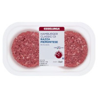 Esselunga Hamburger classici di razza piemontese bovino adulto 250 g