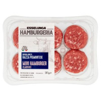 Esselunga Hamburgeria Bovino adulto razza piemontese mini hamburger classici 180 g