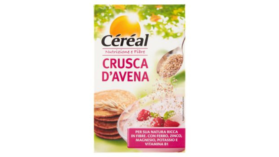 Céréal Nutrizione e Fibre Crusca d'Avena, naturalmente ricca in fibre e vitamine - 360 g
