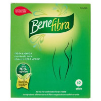 Benefibra Liquida, Integratore per l'equilibrio della flora intestinale, gusto Mela verde, 12 stick